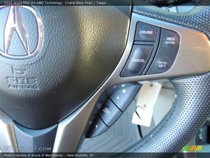 Crystal Black Pearl / Taupe 2010 Acura RDX SH-AWD Technology