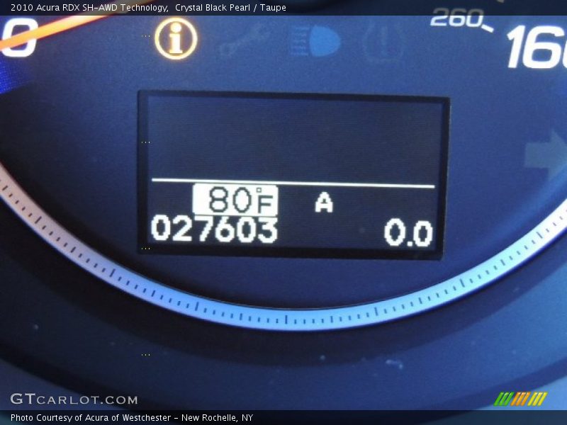 Crystal Black Pearl / Taupe 2010 Acura RDX SH-AWD Technology