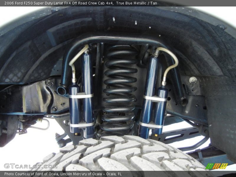 True Blue Metallic / Tan 2006 Ford F250 Super Duty Lariat FX4 Off Road Crew Cab 4x4