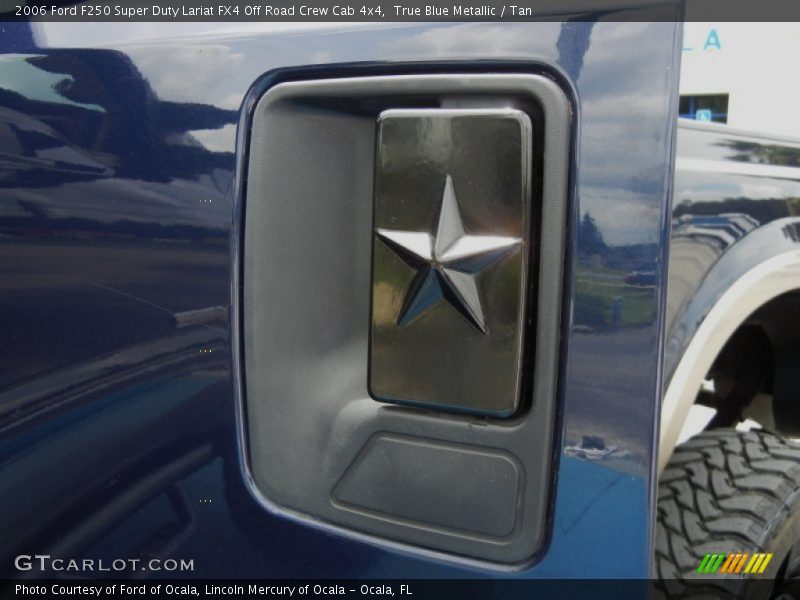 True Blue Metallic / Tan 2006 Ford F250 Super Duty Lariat FX4 Off Road Crew Cab 4x4