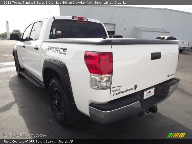 Super White / Graphite 2012 Toyota Tundra T-Force 2.0 Limited Edition CrewMax 4x4