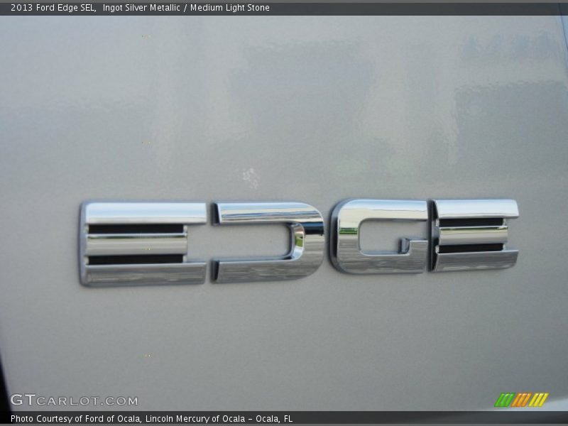 Ingot Silver Metallic / Medium Light Stone 2013 Ford Edge SEL