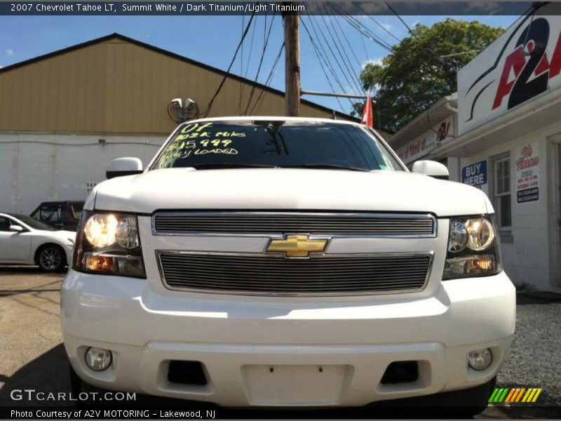 Summit White / Dark Titanium/Light Titanium 2007 Chevrolet Tahoe LT
