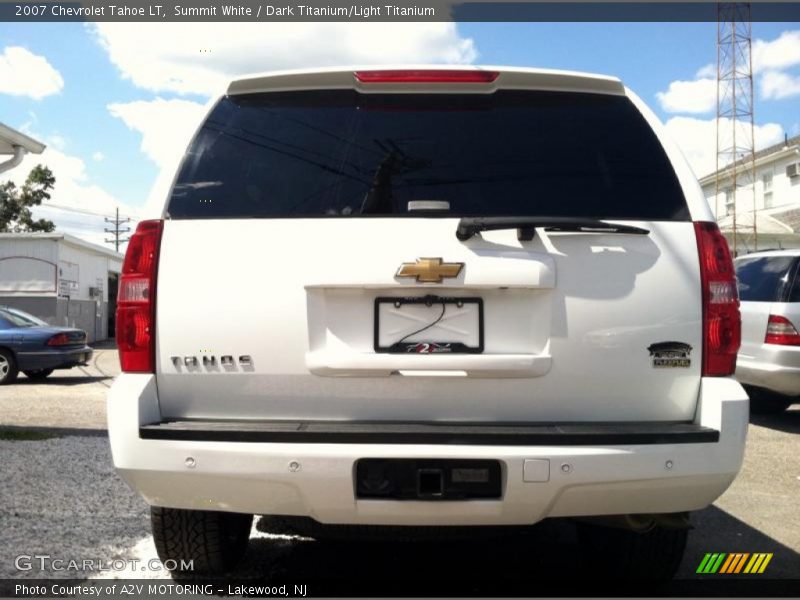 Summit White / Dark Titanium/Light Titanium 2007 Chevrolet Tahoe LT