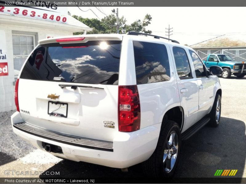 Summit White / Dark Titanium/Light Titanium 2007 Chevrolet Tahoe LT