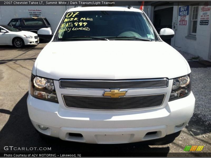Summit White / Dark Titanium/Light Titanium 2007 Chevrolet Tahoe LT