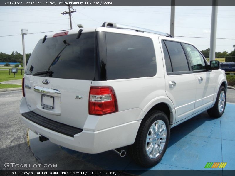 White Platinum Tri-Coat / Stone 2012 Ford Expedition Limited