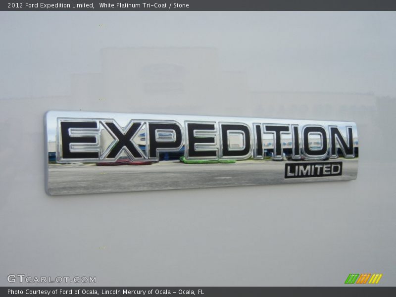 White Platinum Tri-Coat / Stone 2012 Ford Expedition Limited
