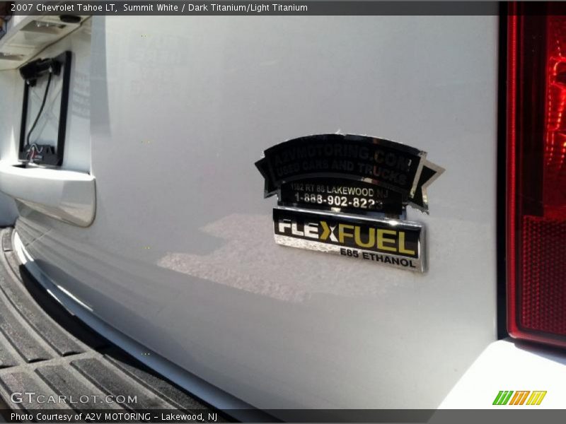 Summit White / Dark Titanium/Light Titanium 2007 Chevrolet Tahoe LT