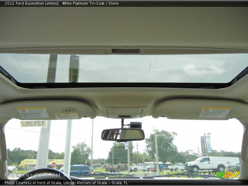 White Platinum Tri-Coat / Stone 2012 Ford Expedition Limited