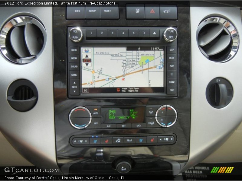White Platinum Tri-Coat / Stone 2012 Ford Expedition Limited