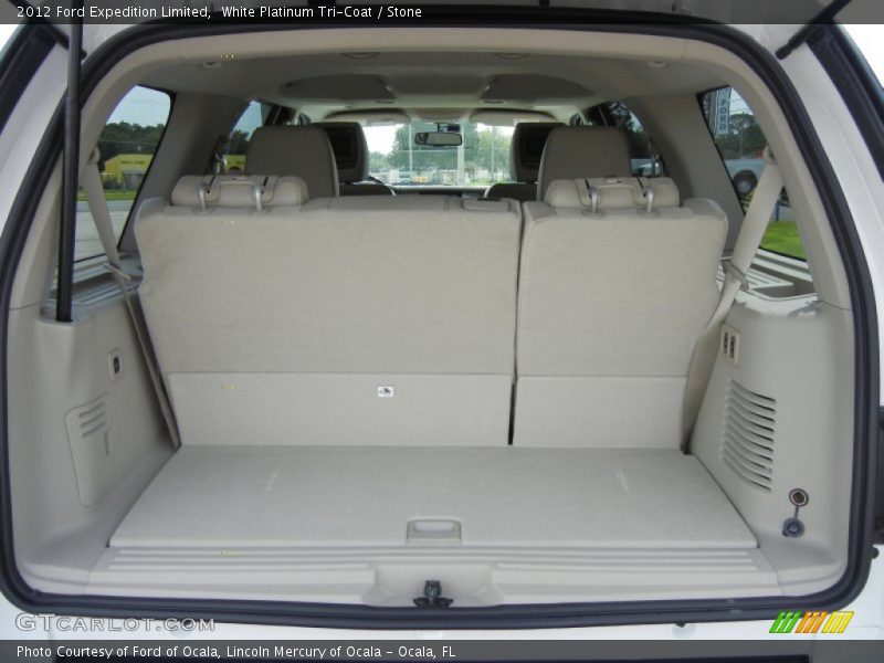 White Platinum Tri-Coat / Stone 2012 Ford Expedition Limited