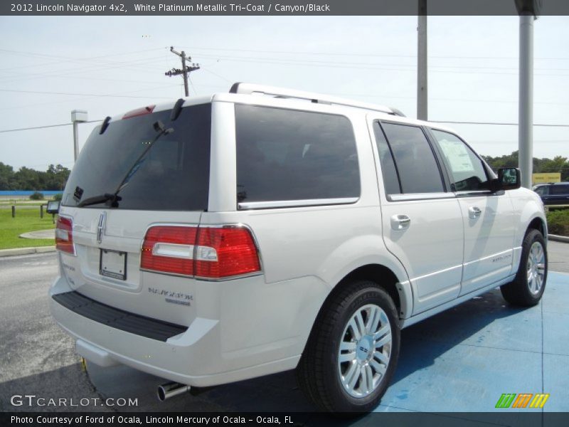 White Platinum Metallic Tri-Coat / Canyon/Black 2012 Lincoln Navigator 4x2