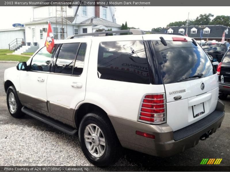 Oxford White / Medium Dark Parchment 2003 Mercury Mountaineer Convenience AWD