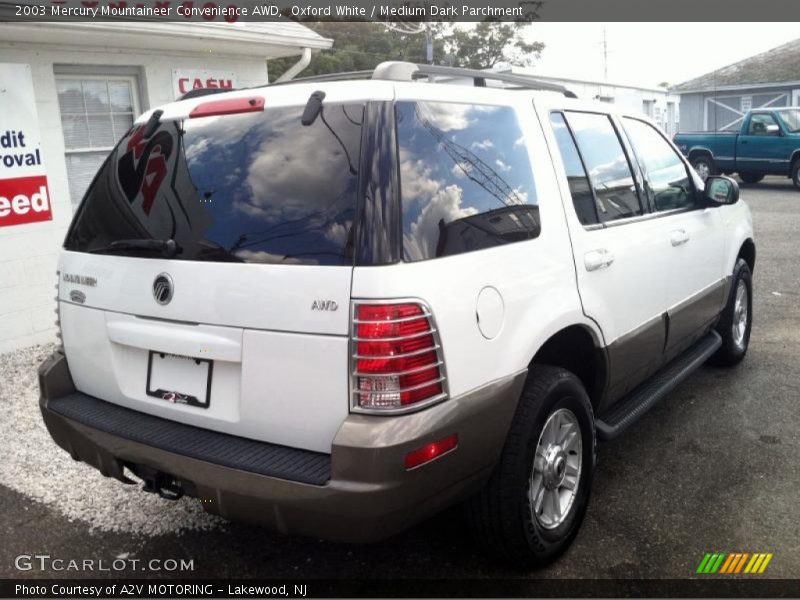 Oxford White / Medium Dark Parchment 2003 Mercury Mountaineer Convenience AWD