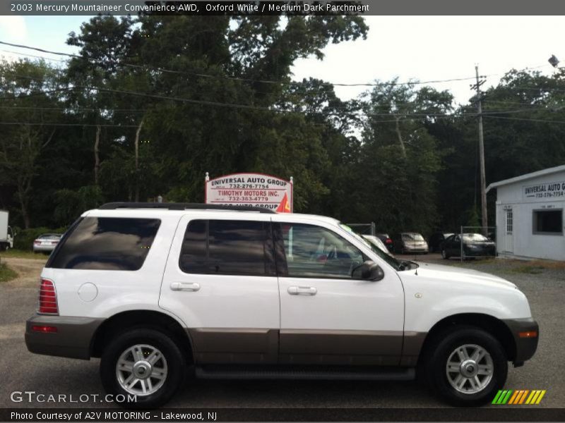 Oxford White / Medium Dark Parchment 2003 Mercury Mountaineer Convenience AWD