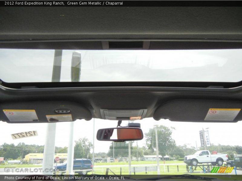 Green Gem Metallic / Chaparral 2012 Ford Expedition King Ranch