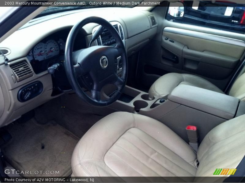 Oxford White / Medium Dark Parchment 2003 Mercury Mountaineer Convenience AWD