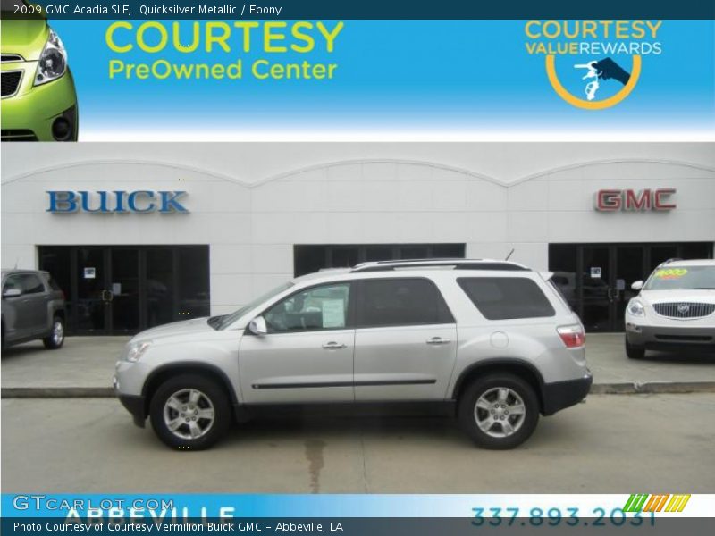 Quicksilver Metallic / Ebony 2009 GMC Acadia SLE