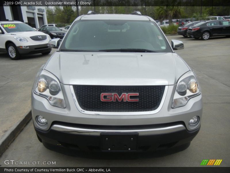 Quicksilver Metallic / Ebony 2009 GMC Acadia SLE