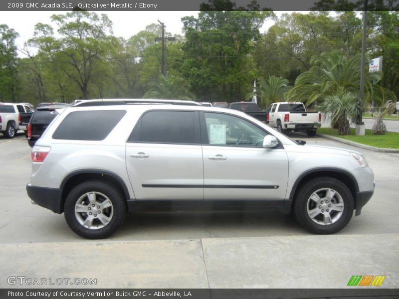 Quicksilver Metallic / Ebony 2009 GMC Acadia SLE