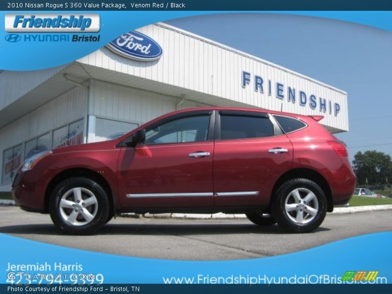 Venom Red / Black 2010 Nissan Rogue S 360 Value Package