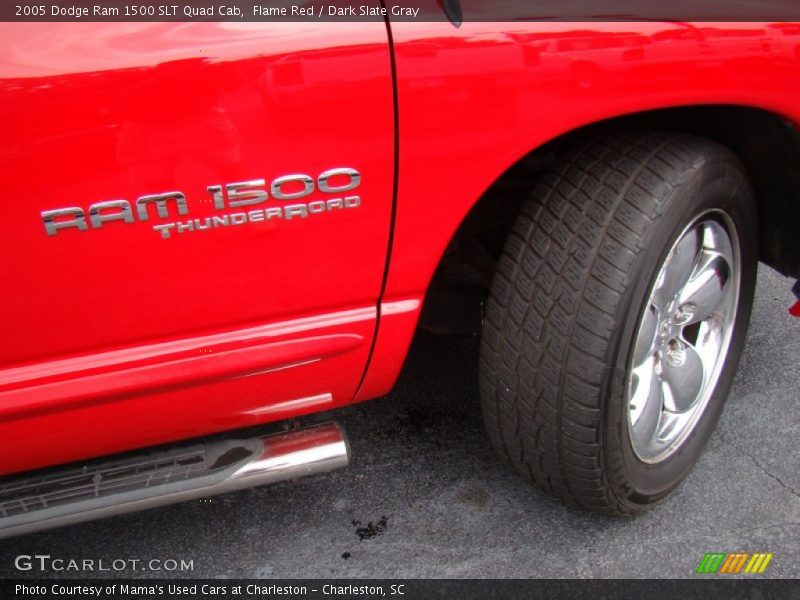 Flame Red / Dark Slate Gray 2005 Dodge Ram 1500 SLT Quad Cab