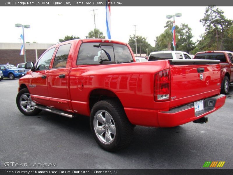 Flame Red / Dark Slate Gray 2005 Dodge Ram 1500 SLT Quad Cab