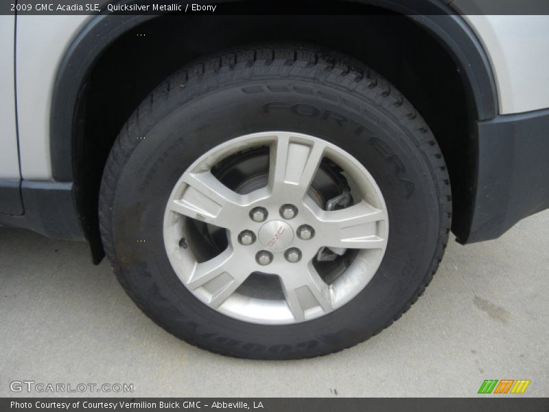 Quicksilver Metallic / Ebony 2009 GMC Acadia SLE