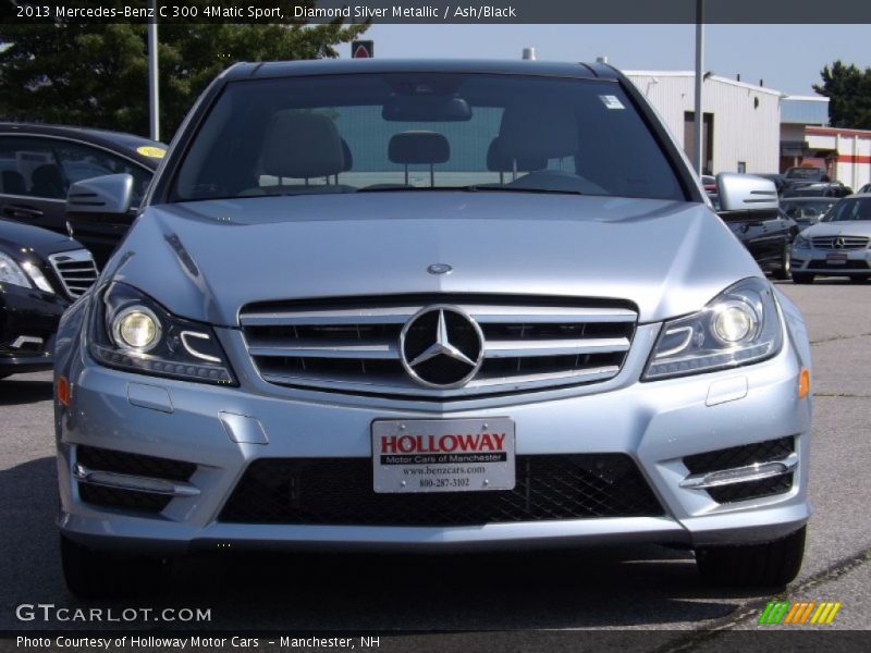 Diamond Silver Metallic / Ash/Black 2013 Mercedes-Benz C 300 4Matic Sport