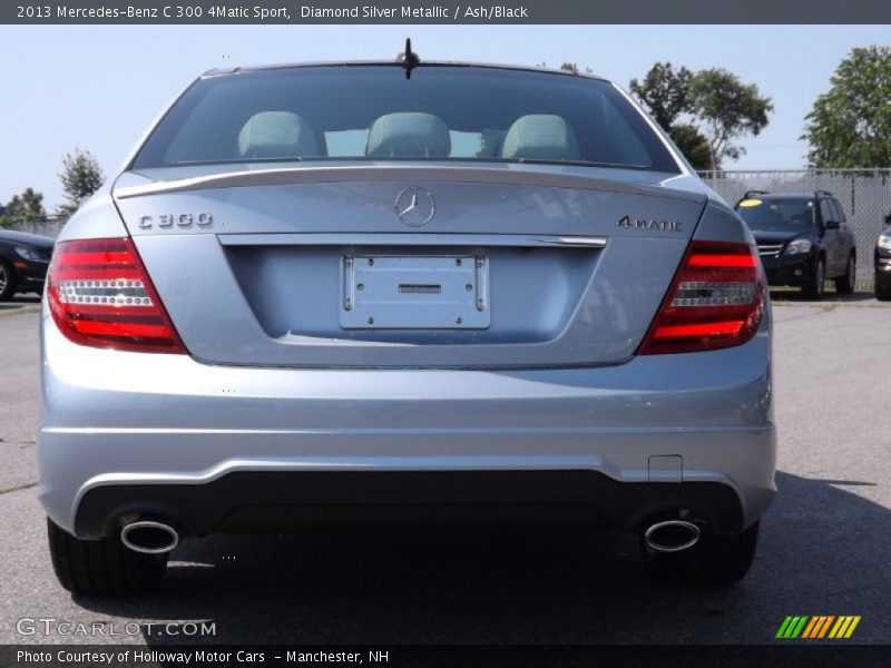 Diamond Silver Metallic / Ash/Black 2013 Mercedes-Benz C 300 4Matic Sport