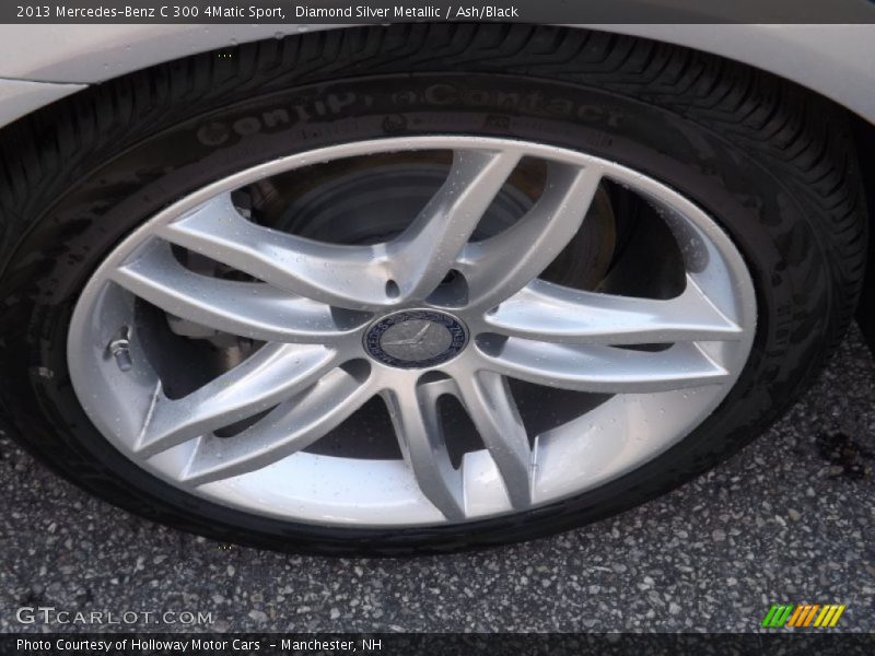 Diamond Silver Metallic / Ash/Black 2013 Mercedes-Benz C 300 4Matic Sport