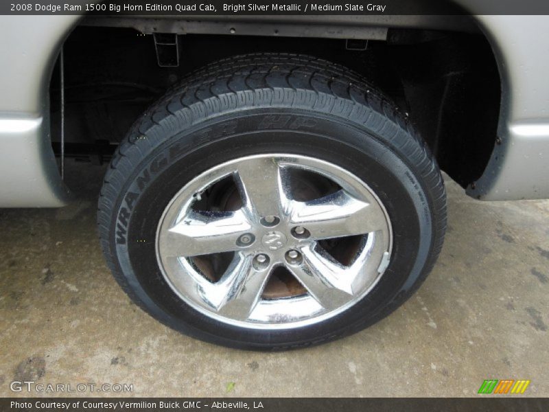 Bright Silver Metallic / Medium Slate Gray 2008 Dodge Ram 1500 Big Horn Edition Quad Cab