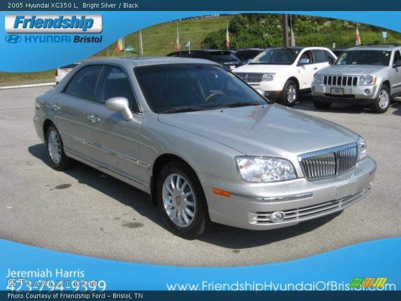 Bright Silver / Black 2005 Hyundai XG350 L