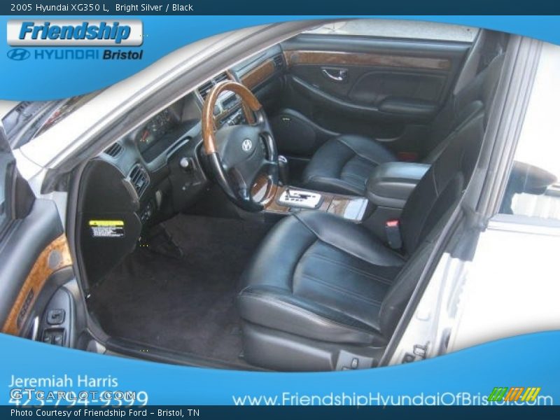 Bright Silver / Black 2005 Hyundai XG350 L