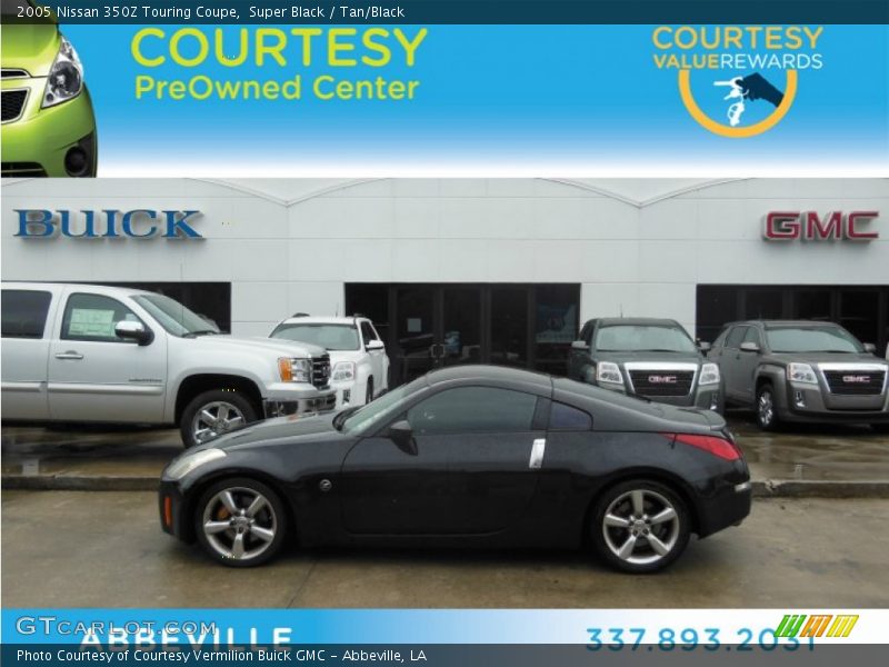 Super Black / Tan/Black 2005 Nissan 350Z Touring Coupe