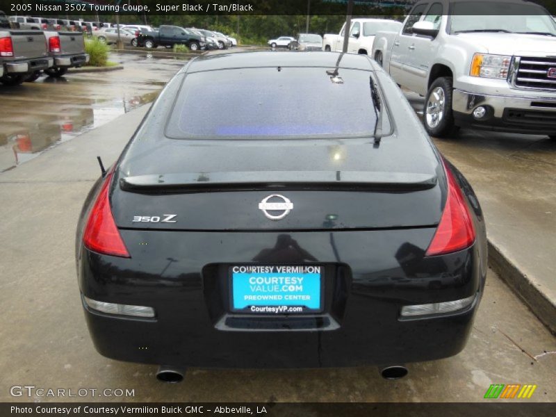 Super Black / Tan/Black 2005 Nissan 350Z Touring Coupe