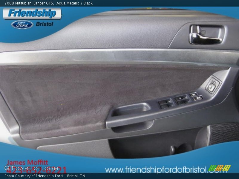Aqua Metallic / Black 2008 Mitsubishi Lancer GTS