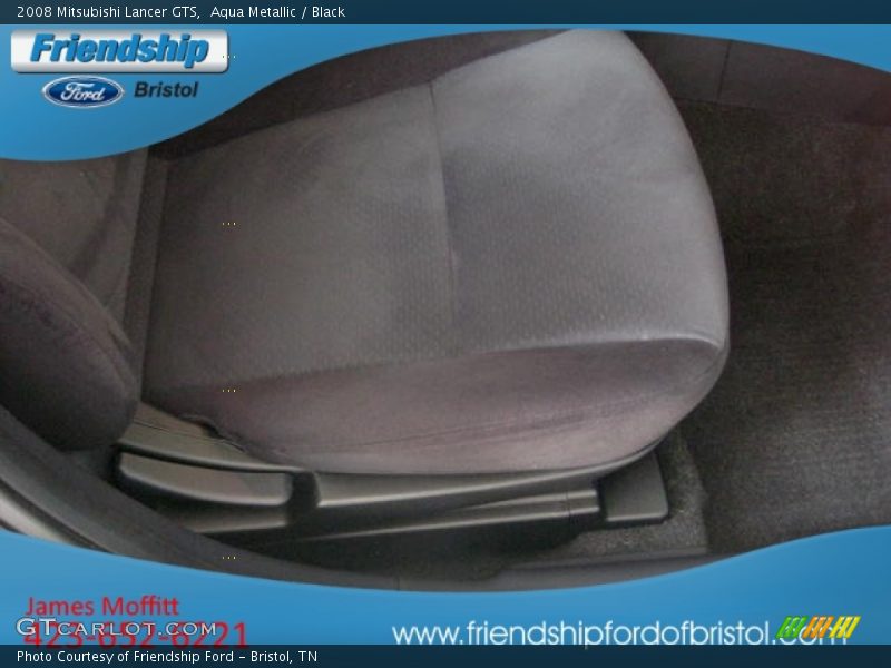 Aqua Metallic / Black 2008 Mitsubishi Lancer GTS