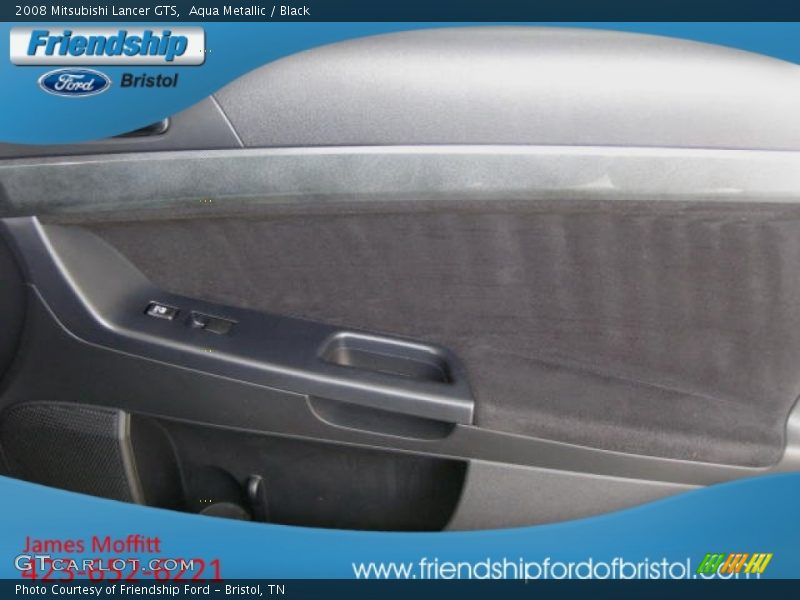 Aqua Metallic / Black 2008 Mitsubishi Lancer GTS