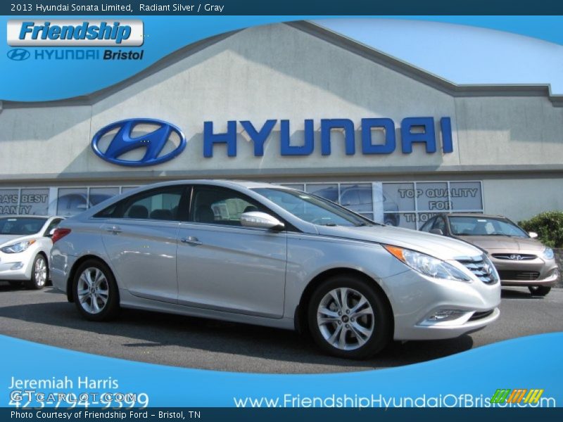 Radiant Silver / Gray 2013 Hyundai Sonata Limited