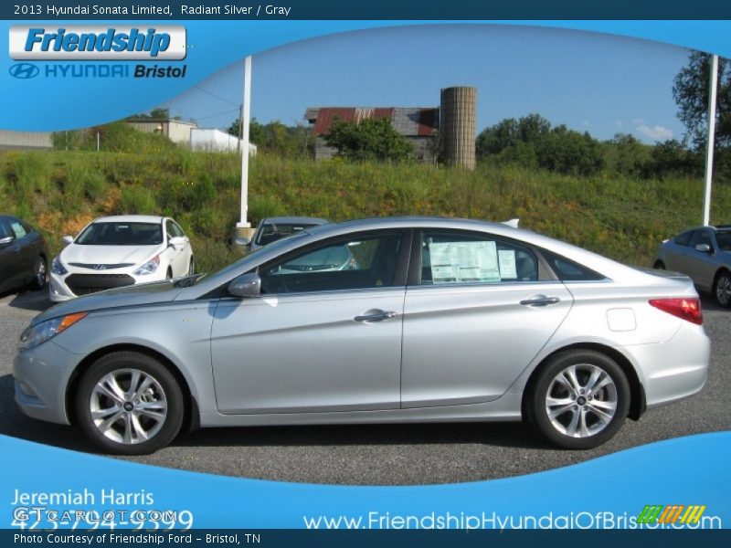 Radiant Silver / Gray 2013 Hyundai Sonata Limited