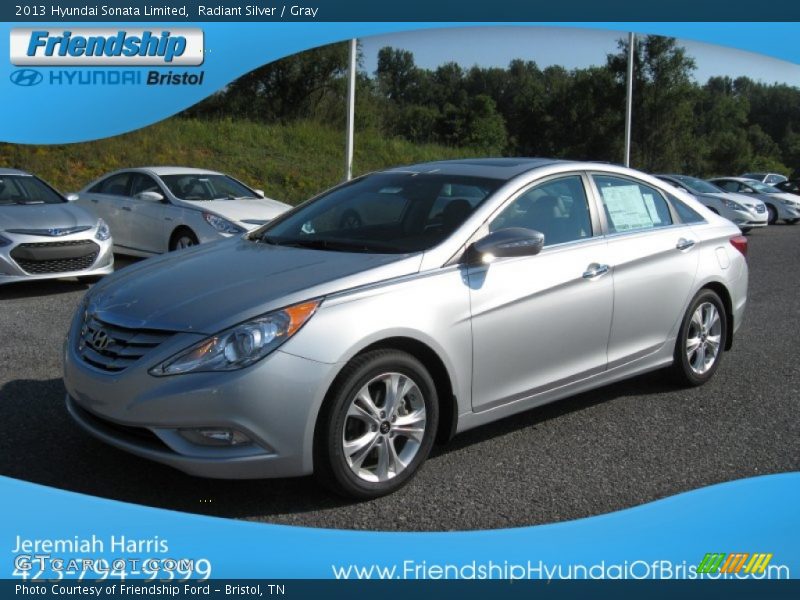 Radiant Silver / Gray 2013 Hyundai Sonata Limited