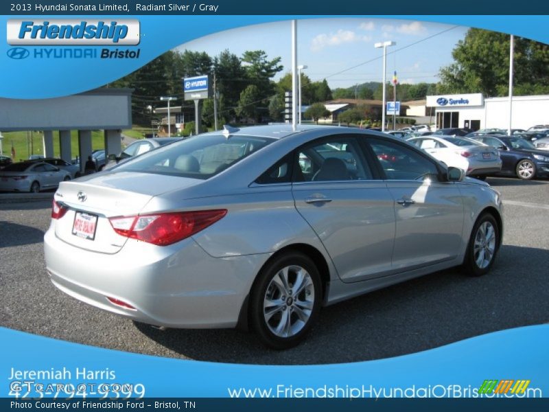 Radiant Silver / Gray 2013 Hyundai Sonata Limited