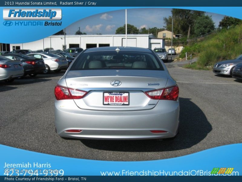Radiant Silver / Gray 2013 Hyundai Sonata Limited