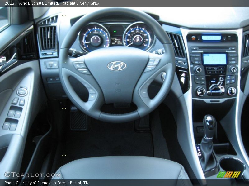 Radiant Silver / Gray 2013 Hyundai Sonata Limited