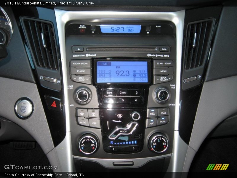 Radiant Silver / Gray 2013 Hyundai Sonata Limited
