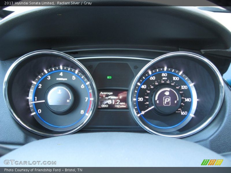 Radiant Silver / Gray 2013 Hyundai Sonata Limited