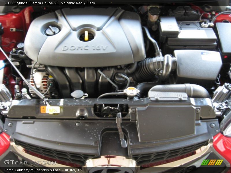 Volcanic Red / Black 2013 Hyundai Elantra Coupe SE