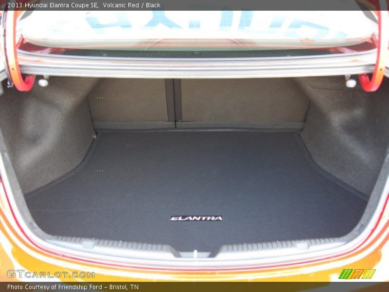 Volcanic Red / Black 2013 Hyundai Elantra Coupe SE